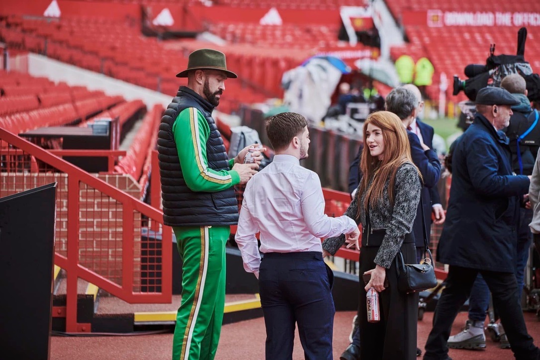 Behind the scenes at Old Trafford for Tyson Fury x WOW Hydrate